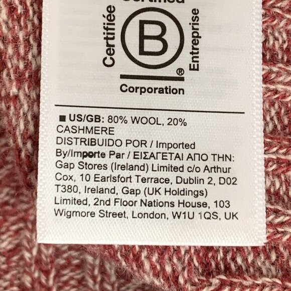 Athleta Vital V-Neck Tunic Sweater Womens Small Cashmere Wool Blend Knit Red - Picture 5 of 11